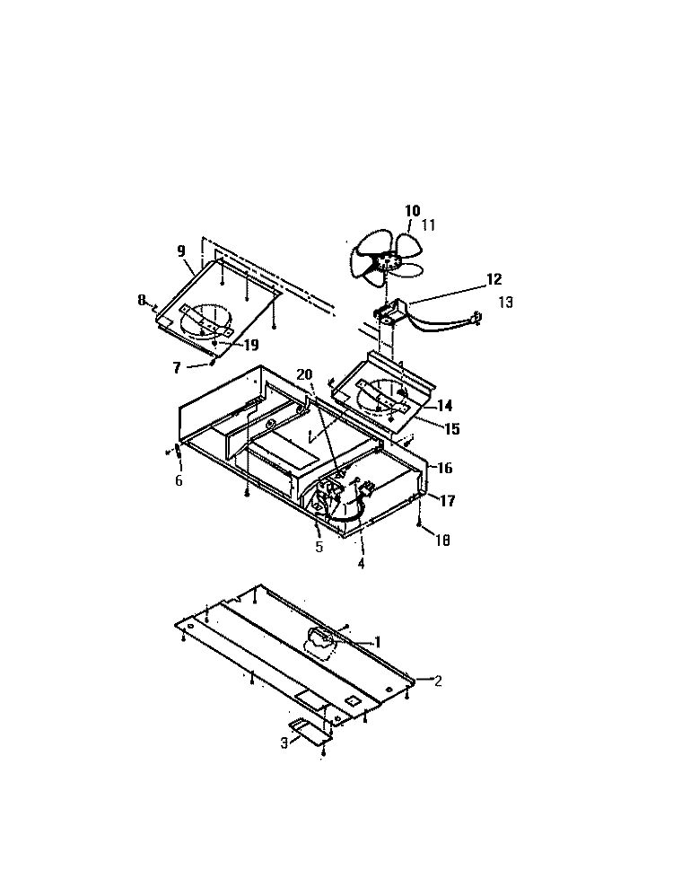 VEN HOOD, HV35FK & HD35FK Diagram and Parts List for GC932EXF3  Frigidaire Range