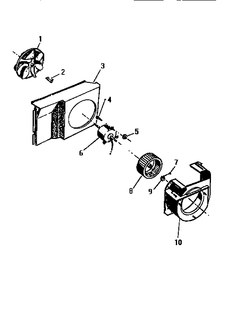 AIR HANDLING PARTS Diagram and Parts List for AH127J2A2  Frigidaire Air Conditioner