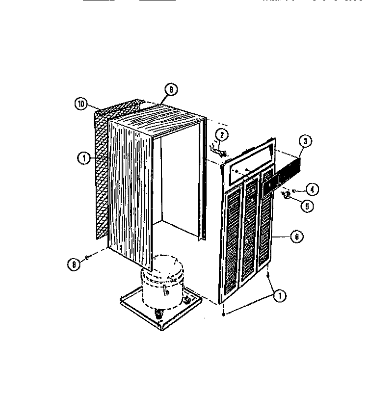 CABINET AND CONTROL PARTS Diagram and Parts List for MR50E1  Frigidaire Dehumidifier