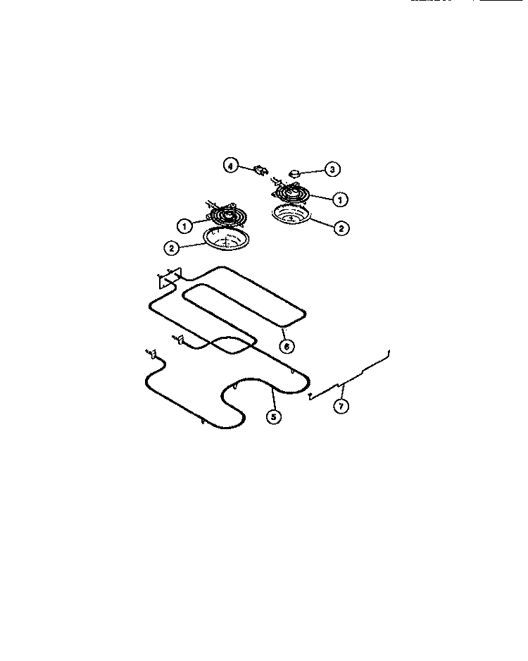 ELEMENT Diagram and Parts List for 31-2758-00-02  Tappan Range