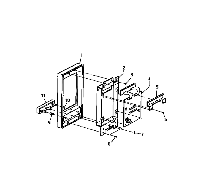 CONTROL PANEL Diagram and Parts List for KM175HXM  Frigidaire Microwave