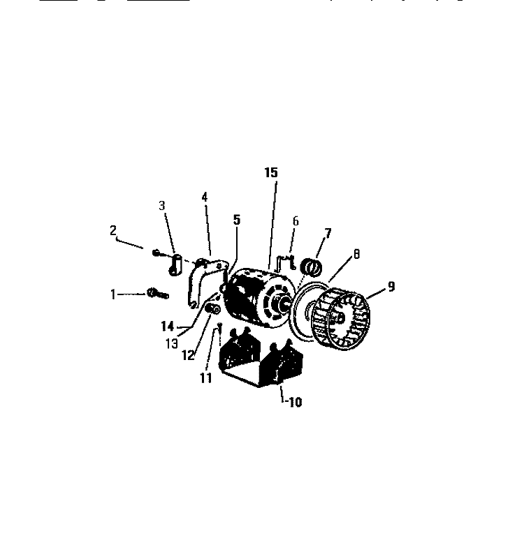 MOTOR Diagram and Parts List for DG600JXF1  Frigidaire Dryer