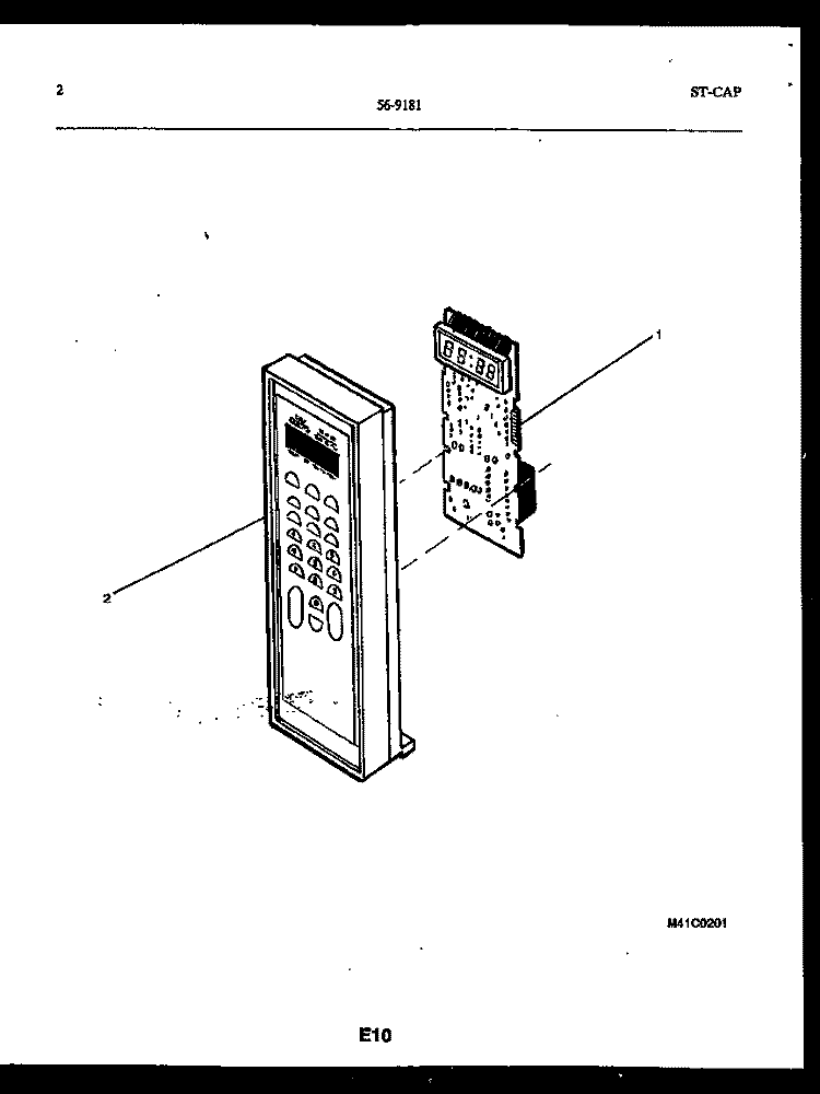 WRAPPER AND BODY PARTS Diagram and Parts List for 56-8482-10-01  Tappan Microwave