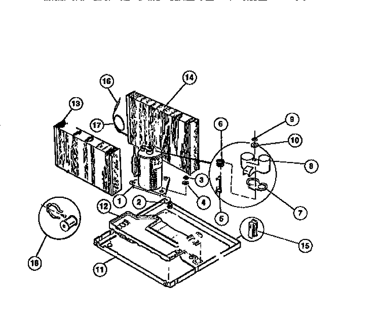 COMPRESSOR Diagram and Parts List for FAC079P7B2  Frigidaire Air Conditioner