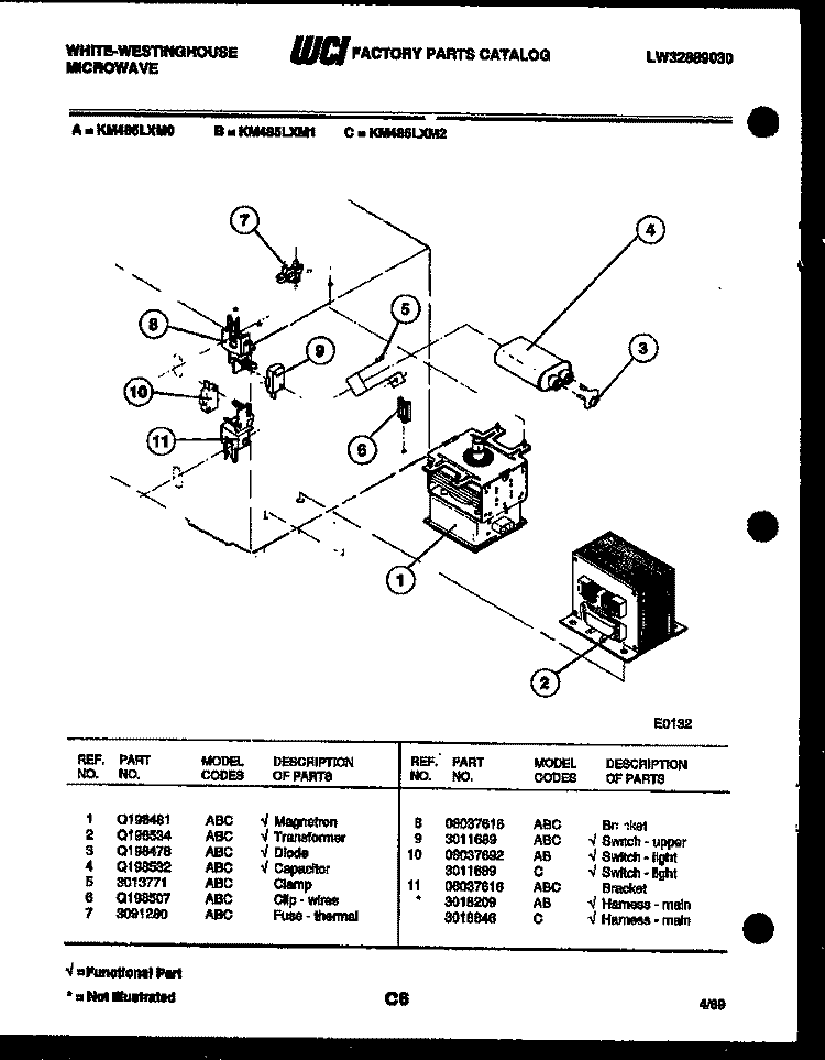 COMPRESSOR PARTS Diagram and Parts List for AL095M1A1  Frigidaire Air Conditioner