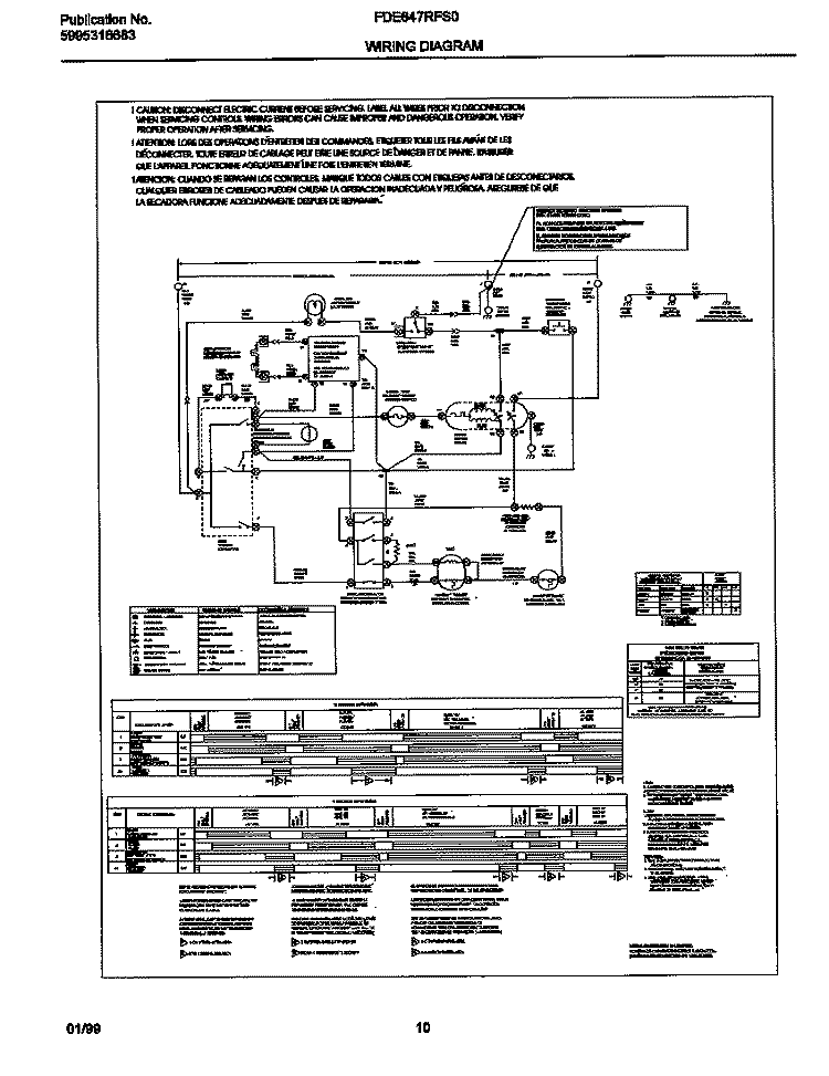 131633800 WIRING DIAGRAM Diagram and Parts List for FDE647RFS0  Frigidaire Dryer