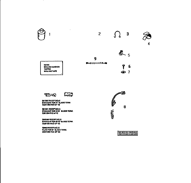 HARNESS & MISCELLANEOUS Diagram and Parts List for DE600JDV1  Frigidaire Dryer