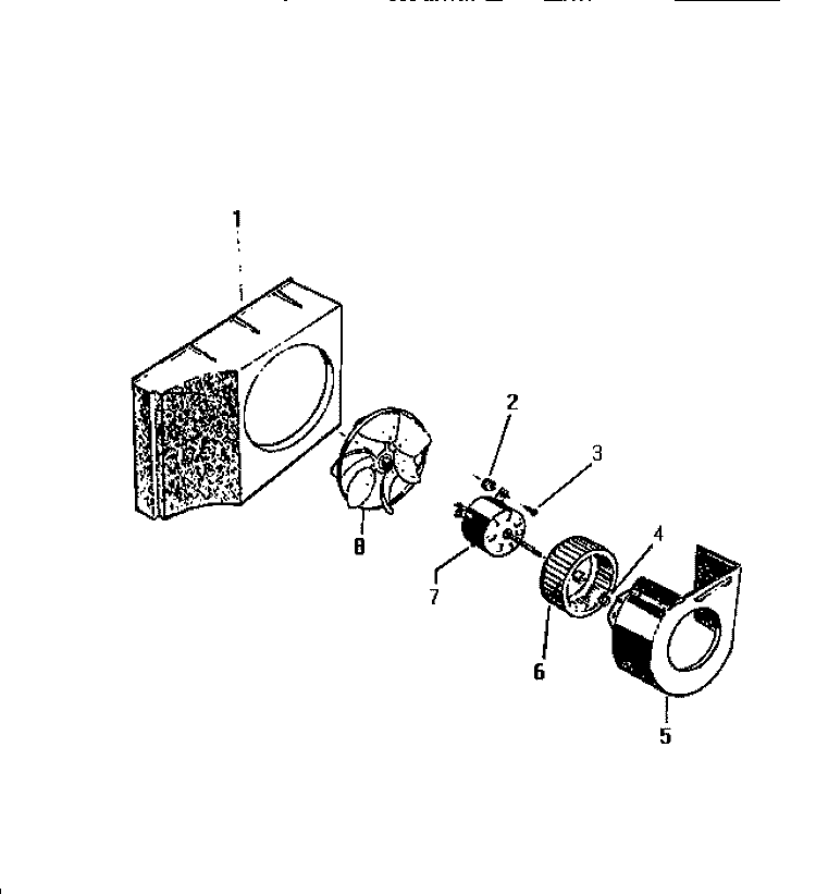 AIR HANDLING Diagram and Parts List for AL183J2A1  Frigidaire Air Conditioner