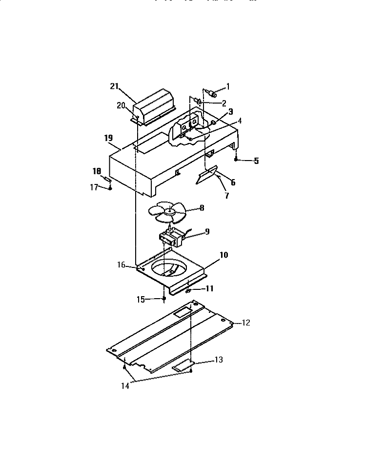 VENT HOOD DUCTED & DUCTLESS ASSEMBL Diagram and Parts List for REM638ML8  Frigidaire Range