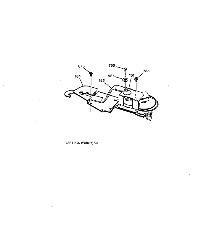 LOCK Diagram and Parts List for JTP18AV1AA  General Electric Wall Oven