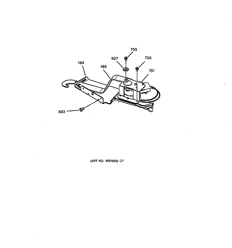 LOCK Diagram and Parts List for JKP15AV1AA  General Electric Wall Oven
