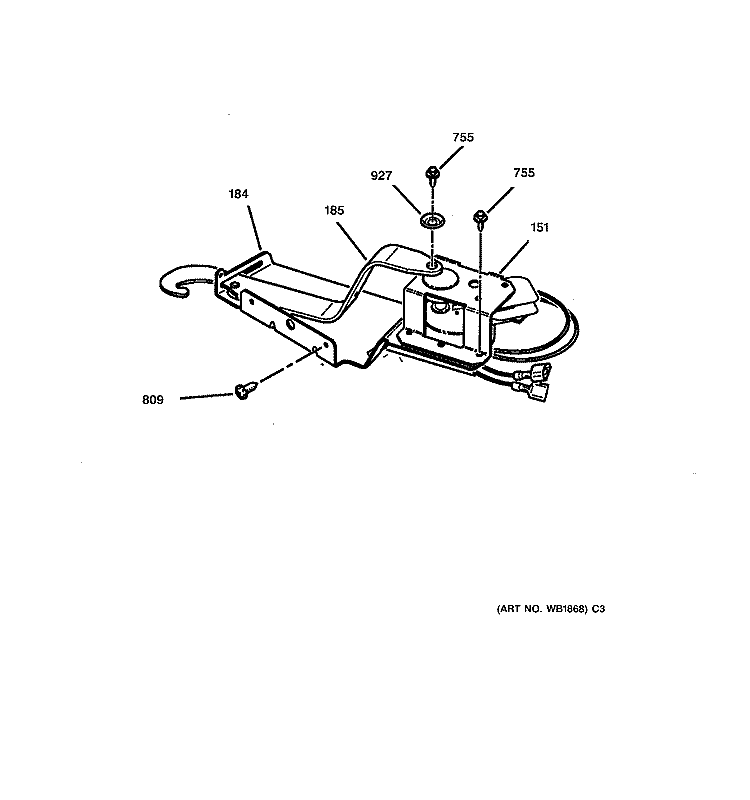 LOCK Diagram and Parts List for JKP54GV1BB  General Electric Wall Oven