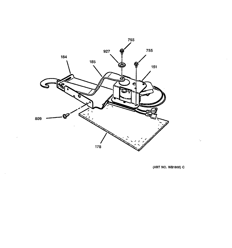 LOCK Diagram and Parts List for JSP40WW1WW  General Electric Range
