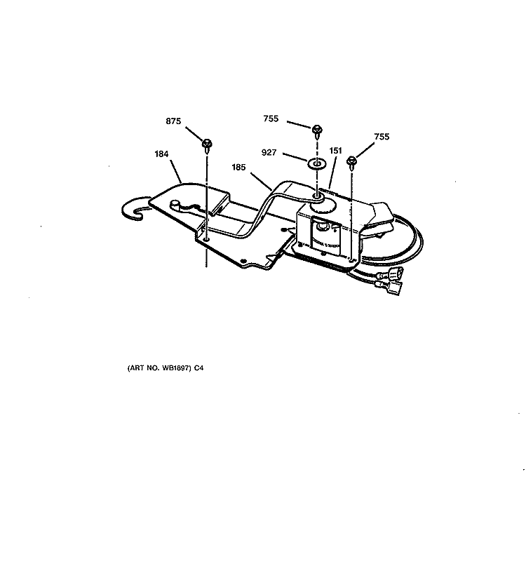 LOCK Diagram and Parts List for JCTP16GV3BB  General Electric Wall Oven
