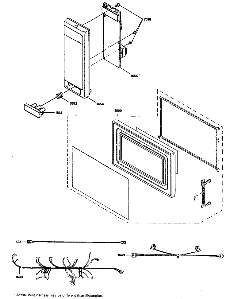 Section Diagram and Parts List for JE1223L01  General Electric Microwave