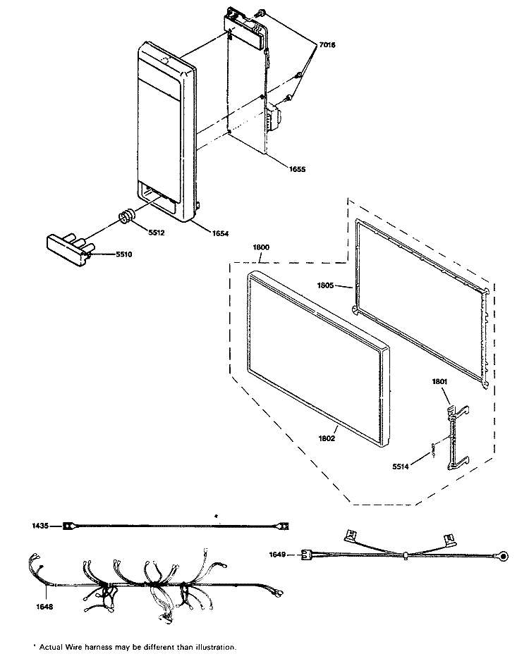 Section Diagram and Parts List for JE1240WV01  General Electric Microwave