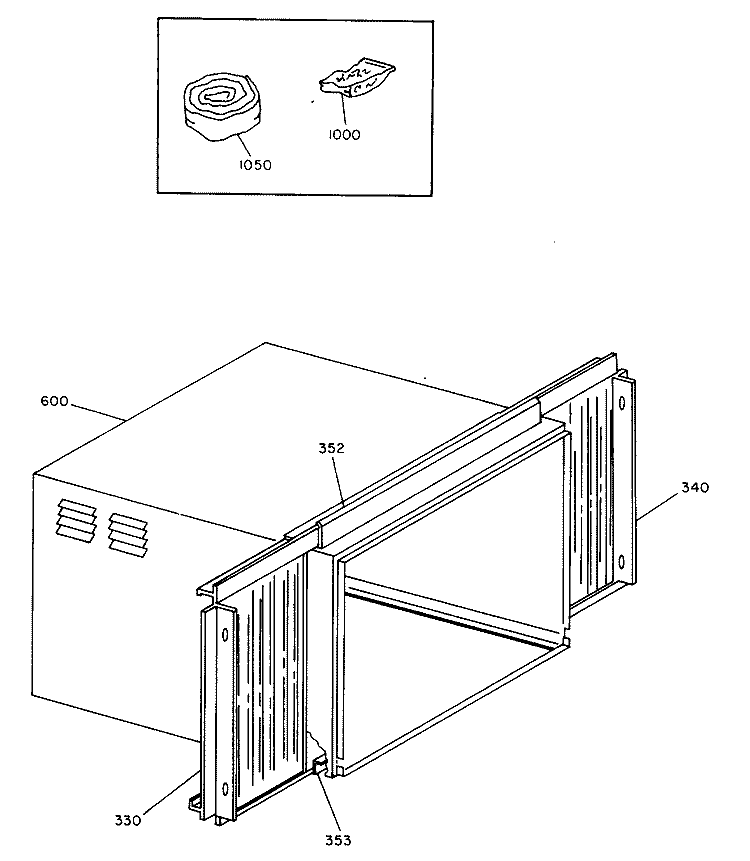 Section Diagram and Parts List for KCD08AAC1  Hotpoint Air Conditioner