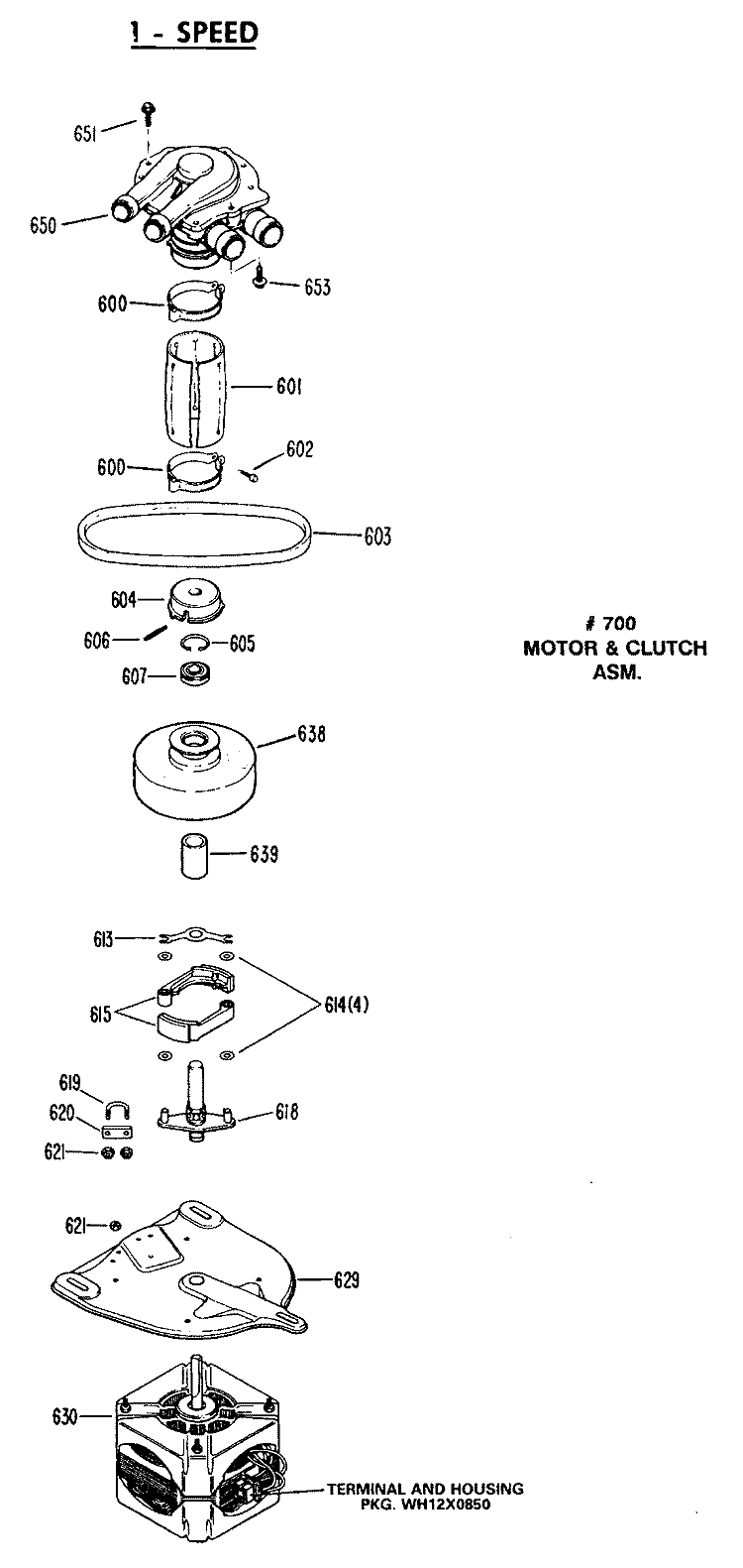 1 - SPEED Diagram and Parts List for WLW3440SBLAD  Hotpoint Washer