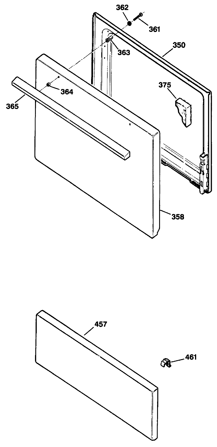 Section Diagram and Parts List for JBS02*R1  General Electric Range