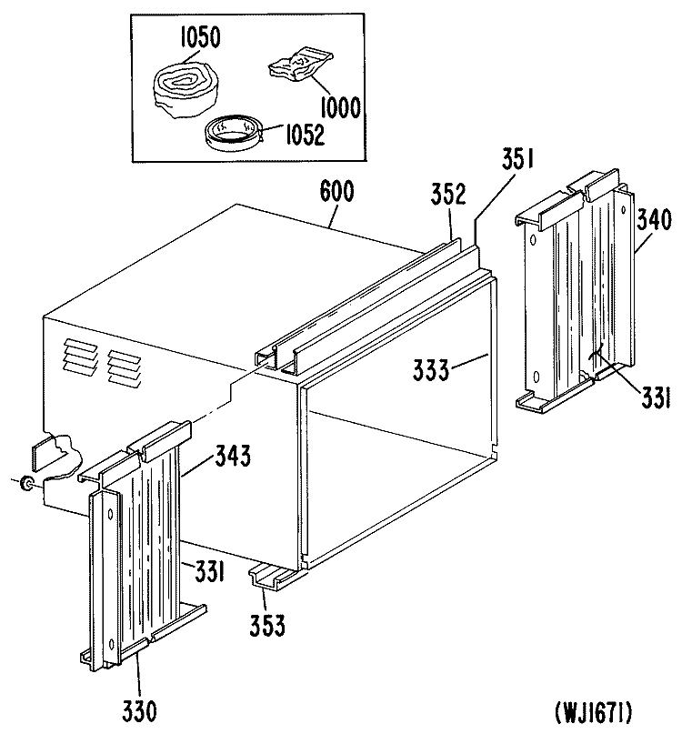 Section Diagram and Parts List for KCD21DAM1  Hotpoint Air Conditioner