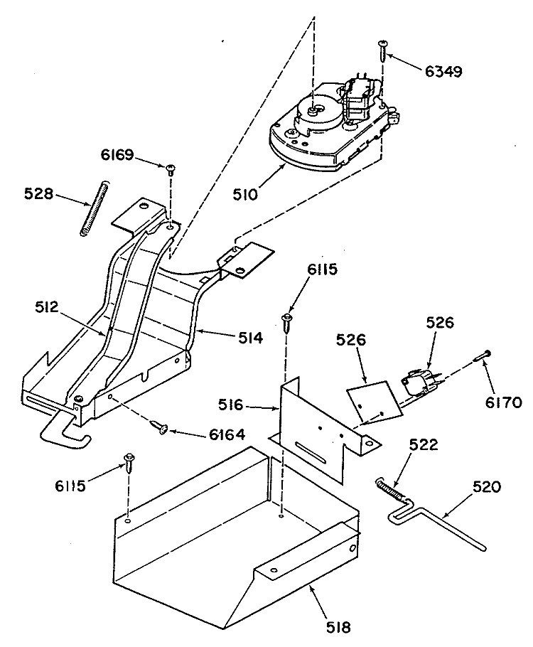 Section Diagram and Parts List for L2S345GEL0  General Electric Range
