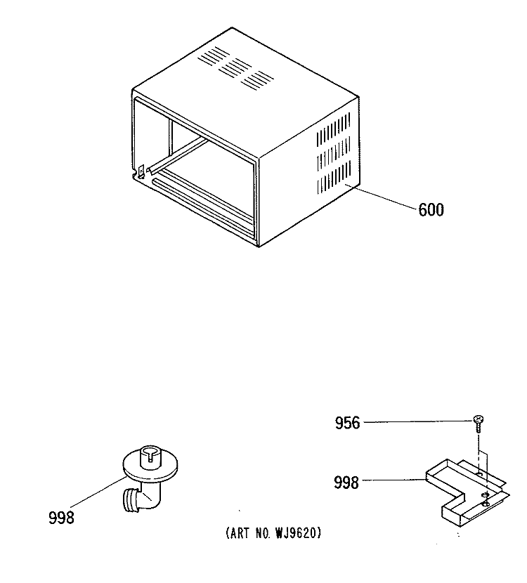 Section Diagram and Parts List for AEX08FAM1  General Electric Air Conditioner