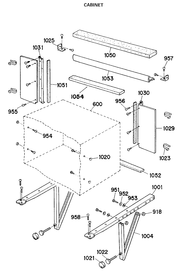 CABINET Diagram and Parts List for APS12DBV2  General Electric Air Conditioner