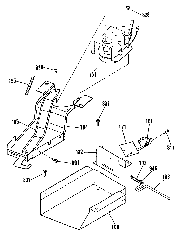 Section Diagram and Parts List for JGSP30GEP1  General Electric Range