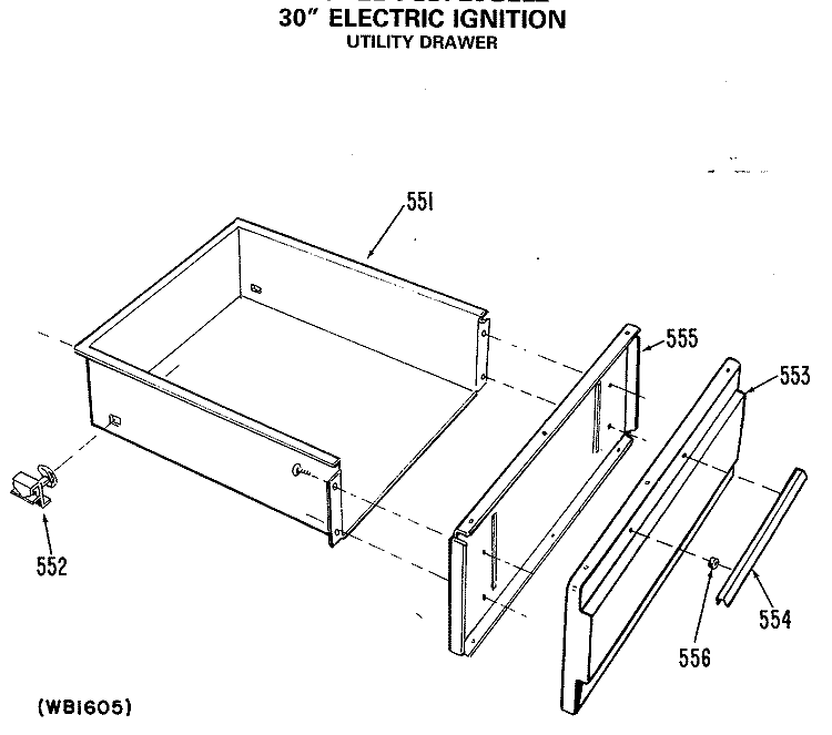 30" ELECTRIC IGNITION Diagram and Parts List for JGBP28GEL2  General Electric Range