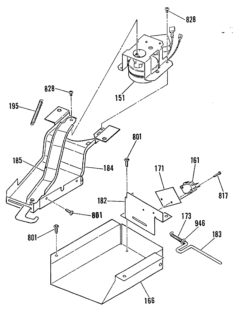 Section Diagram and Parts List for JGSP20GEP2  General Electric Range