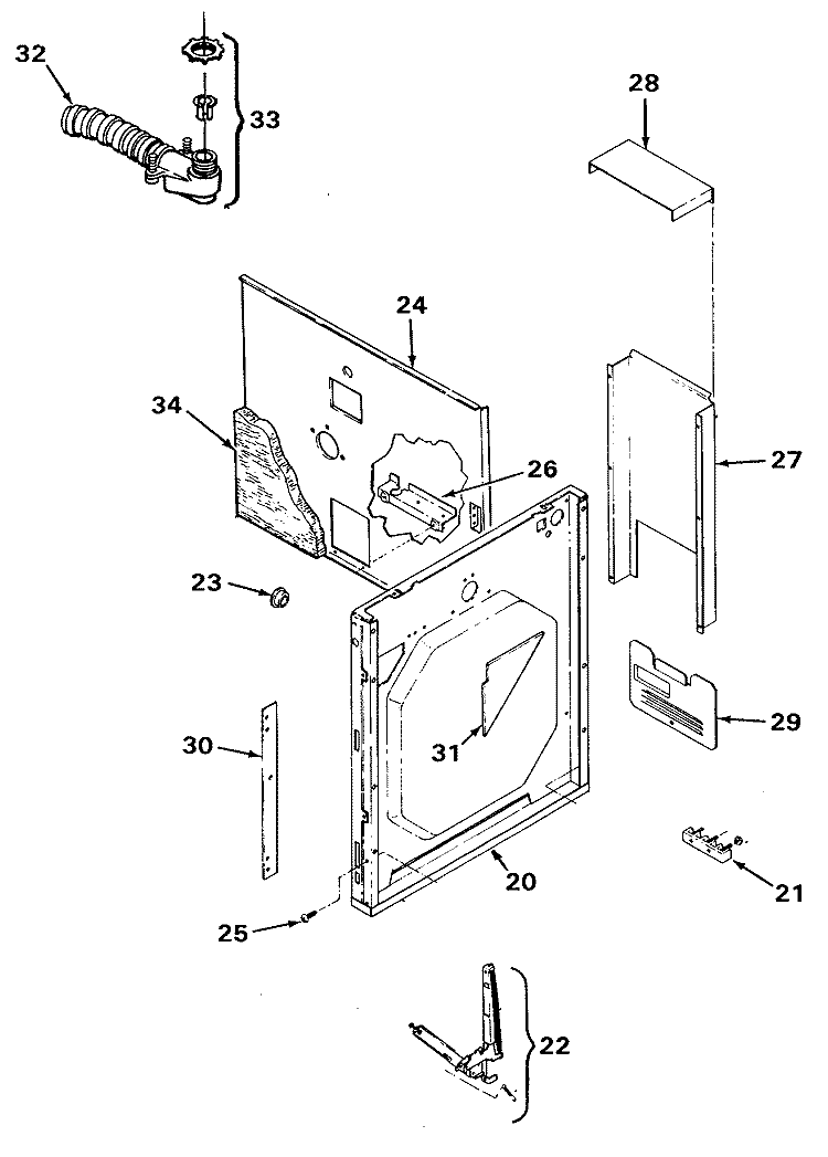 Section Diagram and Parts List for JTP11WP  General Electric Range