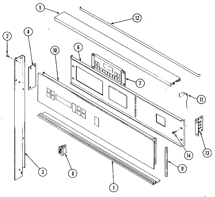 Section Diagram and Parts List for JTP11WP  General Electric Range
