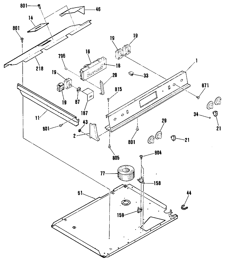 ELECTRIC RANGE Diagram and Parts List for JSP39GR1  General Electric Range