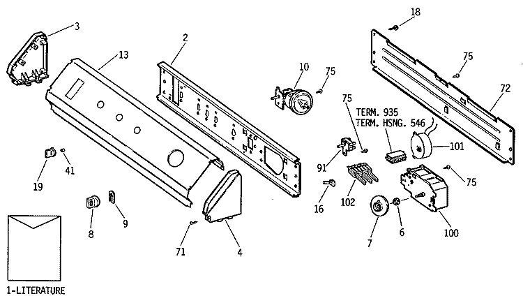 Section Diagram and Parts List for WWA8689RBLAA  General Electric Washer