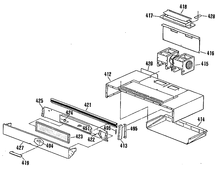 Section Diagram and Parts List for JHP62GN5AD  General Electric Microwave Oven Combo