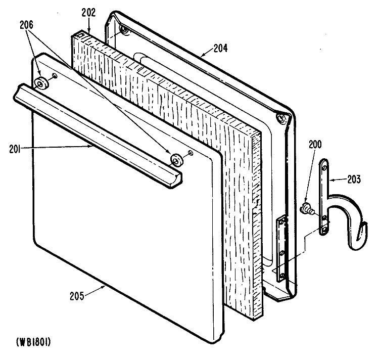 Section Diagram and Parts List for JGAS02EN9  General Electric Range