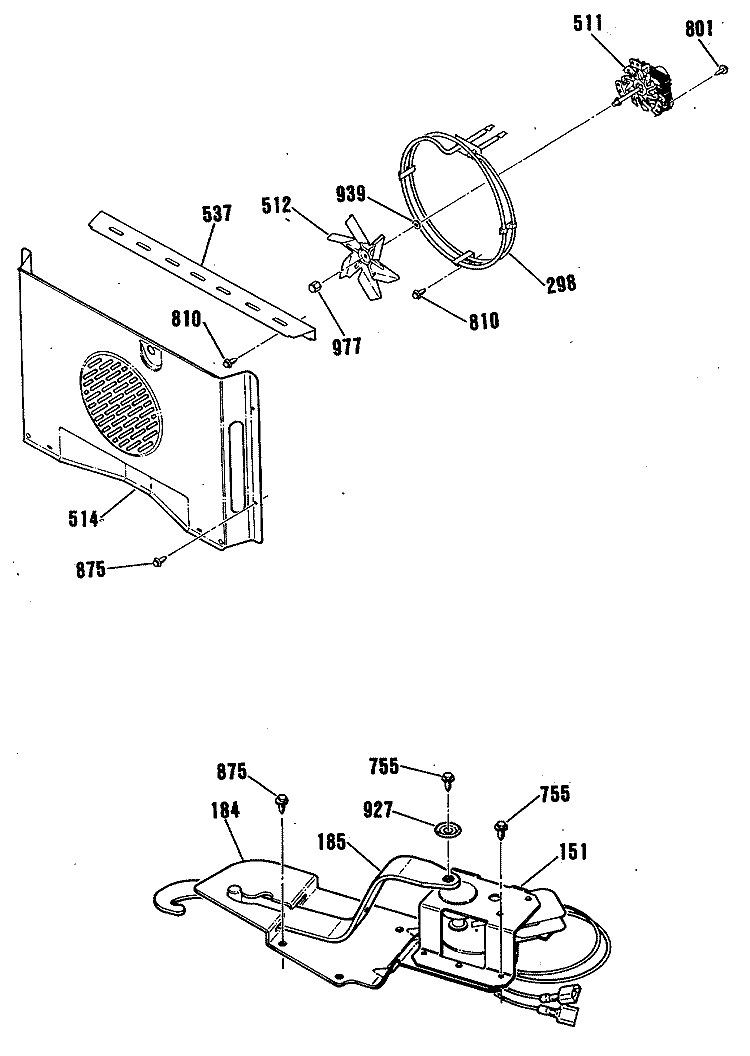 Section Diagram and Parts List for JTP56AV1AA  General Electric Wall Oven