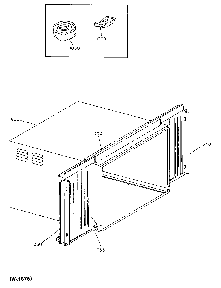 Section Diagram and Parts List for KCM10AAX1  Hotpoint Air Conditioner