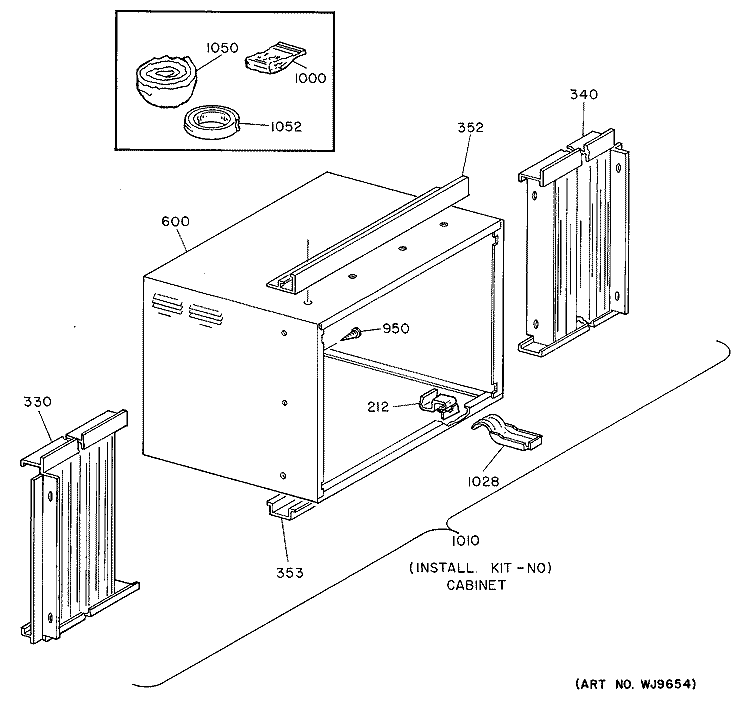 Section Diagram and Parts List for KCM10AAX1  Hotpoint Air Conditioner