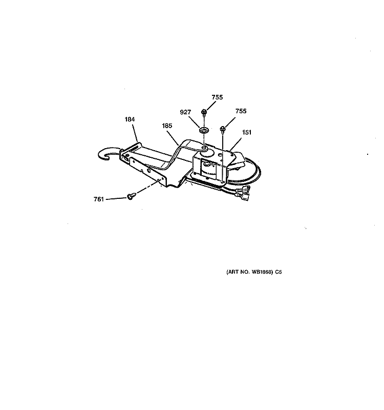 LOCK Diagram and Parts List for ZEK754GP7BG  General Electric Wall Oven
