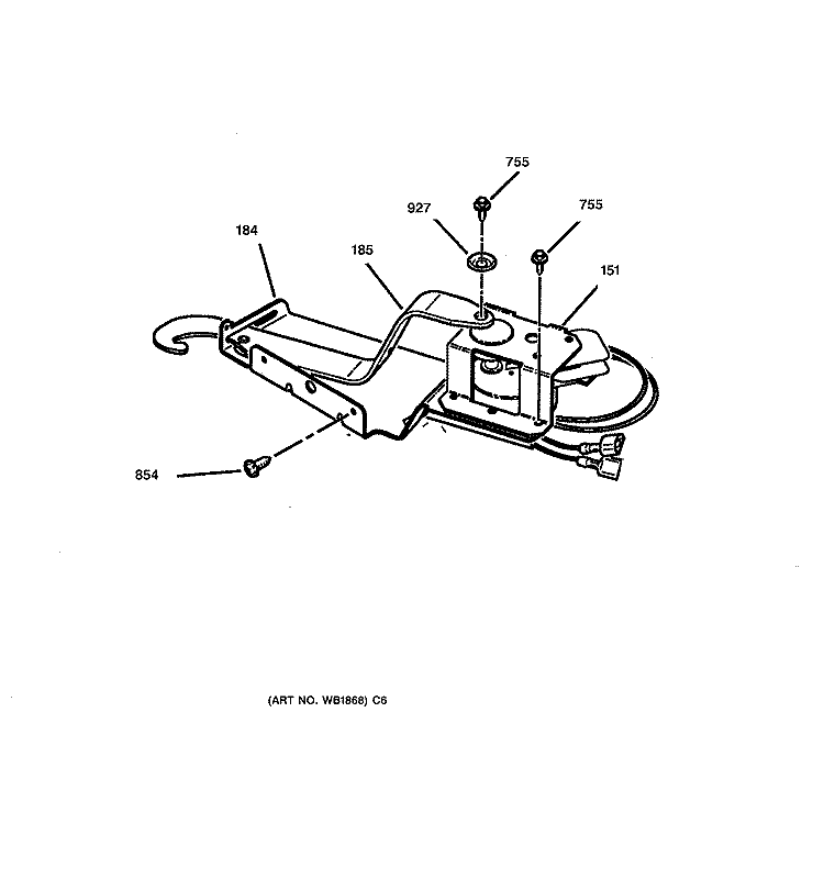 DOOR LOCK Diagram and Parts List for JKP45BW1BB  General Electric Wall Oven