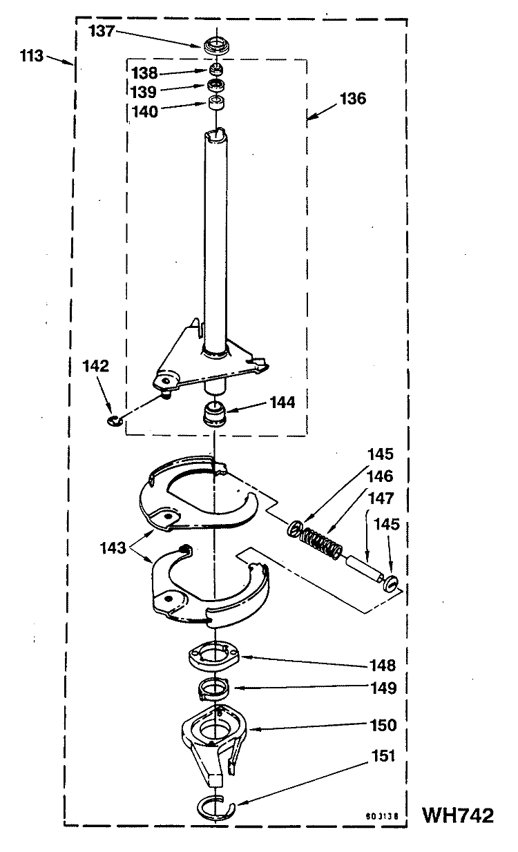 Section Diagram and Parts List for WSM2480SEZWW  General Electric Washer Dryer Combo
