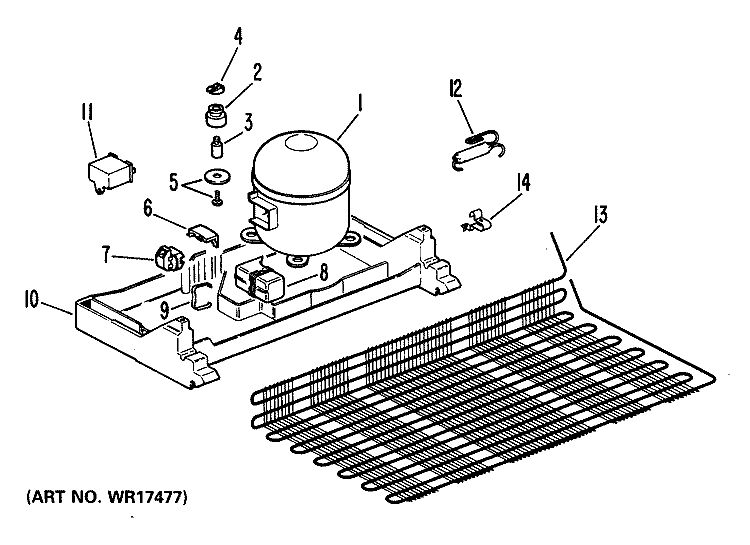 REPLACEMENT HI - SIDE ASSEMBLY Diagram and Parts List for WR87X0278  General Electric Refrigerator
