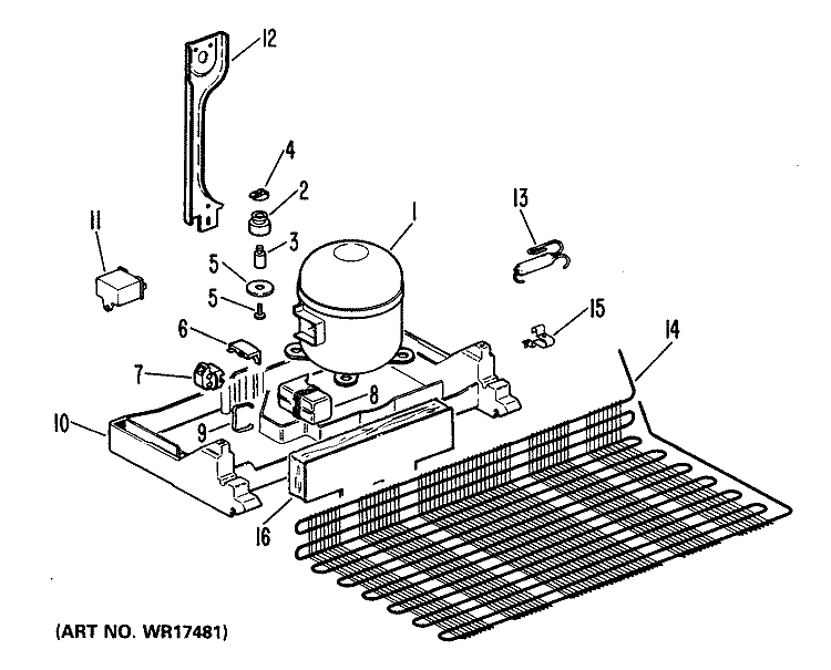 REPLACEMENT HI - SIDE ASSEMBLY Diagram and Parts List for WR87X0299  General Electric Refrigerator