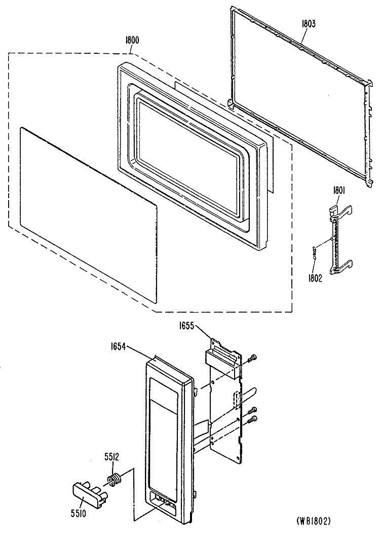 Section Diagram and Parts List for JE1219J01  General Electric Microwave