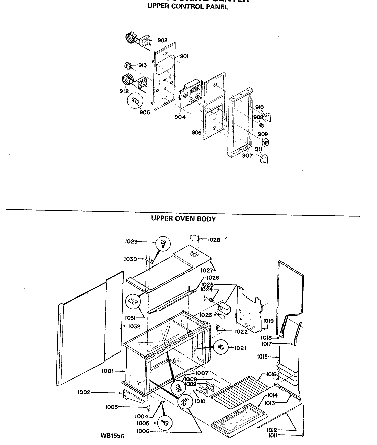HI / LOW COOKING CENTER Diagram and Parts List for JGHC56GEJC  General Electric Range