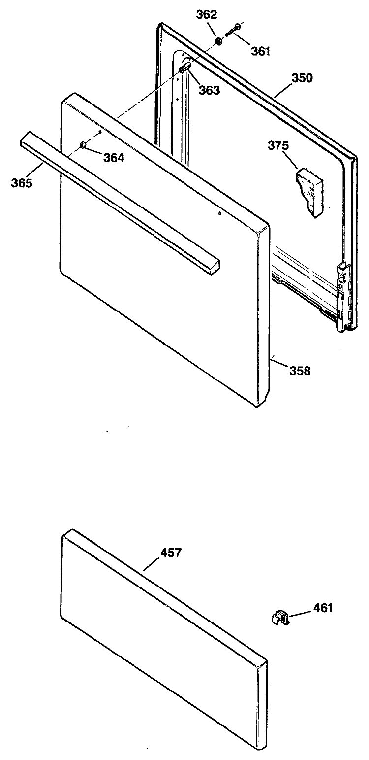 Section Diagram and Parts List for JBS02*R2  General Electric Range