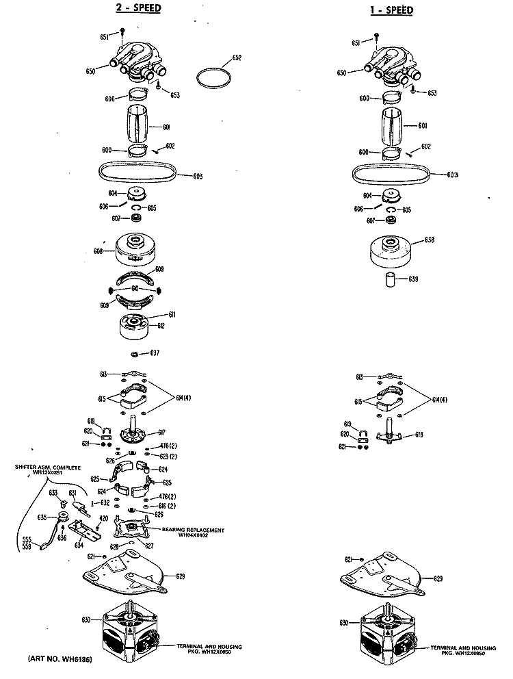 2 - SPEED Diagram and Parts List for WLW3000BNL  Hotpoint Washer