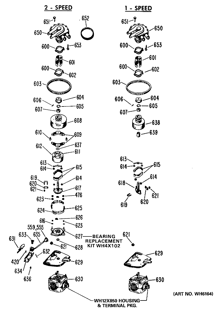 2 - SPEED Diagram and Parts List for WRW5705KAL  General Electric Washer