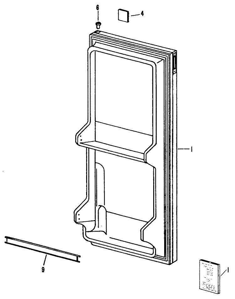 Section Diagram and Parts List for SC4SSA  General Electric Refrigerator